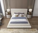 Revel Luxurious Velvet Bed with Deep Button Tufting and Tall Headboard for Ultimate Comfort