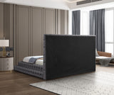 Revel Luxurious Velvet Bed with Deep Button Tufting and Tall Headboard for Ultimate Comfort
