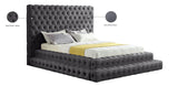 Revel Luxurious Velvet Bed with Deep Button Tufting and Tall Headboard for Ultimate Comfort