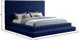 Revel Luxurious Velvet Bed with Deep Button Tufting and Tall Headboard for Ultimate Comfort
