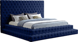 Revel Luxurious Velvet Bed with Deep Button Tufting and Tall Headboard for Ultimate Comfort