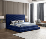 Revel Luxurious Velvet Bed with Deep Button Tufting and Tall Headboard for Ultimate Comfort