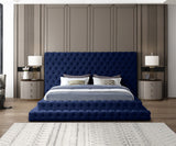Revel Luxurious Velvet Bed with Deep Button Tufting and Tall Headboard for Ultimate Comfort