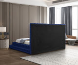 Revel Luxurious Velvet Bed with Deep Button Tufting and Tall Headboard for Ultimate Comfort