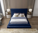 Revel Luxurious Velvet Bed with Deep Button Tufting and Tall Headboard for Ultimate Comfort