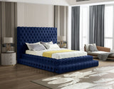 Revel Luxurious Velvet Bed with Deep Button Tufting and Tall Headboard for Ultimate Comfort