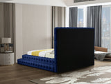 Revel Luxurious Velvet Bed with Deep Button Tufting and Tall Headboard for Ultimate Comfort
