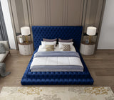 Revel Luxurious Velvet Bed with Deep Button Tufting and Tall Headboard for Ultimate Comfort