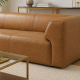 Rialto Tan Leather Sofa