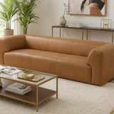 Rialto Tan Leather Sofa