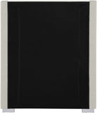 Royce Mid Century Modern Bed with Wingback Headboard and Stylish Gold & Chrome Legs for Elegance