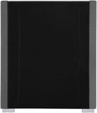 Royce Mid Century Modern Bed with Wingback Headboard and Stylish Gold & Chrome Legs for Elegance