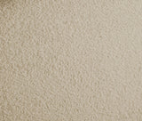 Rudy Contemporary Plush Faux Shearling Fabric Bed with Rounded Headboard for Modern Bedrooms