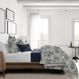 Archamps Toile Blue Comforter Set