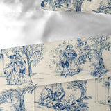 Archamps Toile Blue Comforter Set