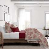 Archamps Toile Red Comforter Set