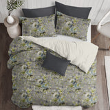 Athena Linen Heather Gray Duvet Cover Set