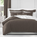 Classic Waffle Mocca Comforter Set