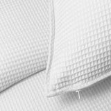 Classic Waffle White Coverlet Set
