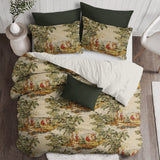 Countryside Red Coverlet Set