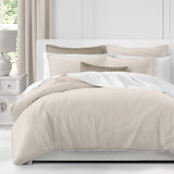 Cruz Ticking Stripes Taupe-Ivory Coverlet Set