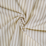 Cruz Ticking Stripes Taupe-Ivory Coverlet Set
