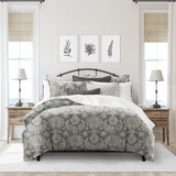 Osha Mocha-Charcoal Comforter Set