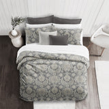 Osha Mocha-Charcoal Comforter Set