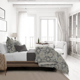 Osha Mocha-Charcoal Comforter Set