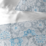 Osha Sky-Gray Coverlet Set