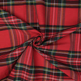 Royal Plaid Red Duvet Cover Set
