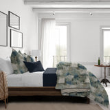 Thiago Linen Dark Denim Blue Comforter Set