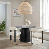 Saigong 42" Oak Round Dining Table