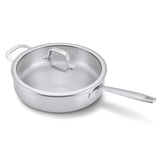 5-Ply Stainless Sauté Pan with Lid, 4-Qt