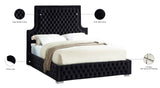 Sedona Contemporary Tufted Velvet Bed with Chrome Legs – Elegant Design for Modern Bedrooms