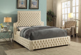 Sedona Contemporary Tufted Velvet Bed with Chrome Legs – Elegant Design for Modern Bedrooms