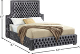 Sedona Contemporary Tufted Velvet Bed with Chrome Legs – Elegant Design for Modern Bedrooms