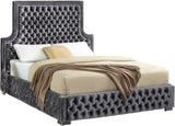 Sedona Contemporary Tufted Velvet Bed with Chrome Legs – Elegant Design for Modern Bedrooms