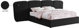 Shiloh Boucle Fabric Bed - Art Deco Elegance for Your Bedroom Retreat with Plush Upholstered Design