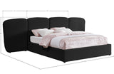 Shiloh Boucle Fabric Bed - Art Deco Elegance for Your Bedroom Retreat with Plush Upholstered Design