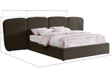Shiloh Boucle Fabric Bed - Art Deco Elegance for Your Bedroom Retreat with Plush Upholstered Design
