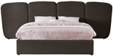 Shiloh Boucle Fabric Bed - Art Deco Elegance for Your Bedroom Retreat with Plush Upholstered Design