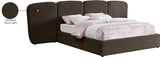 Shiloh Boucle Fabric Bed - Art Deco Elegance for Your Bedroom Retreat with Plush Upholstered Design