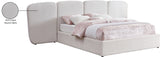 Shiloh Boucle Fabric Bed - Art Deco Elegance for Your Bedroom Retreat with Plush Upholstered Design