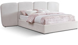 Shiloh Boucle Fabric Bed - Art Deco Elegance for Your Bedroom Retreat with Plush Upholstered Design