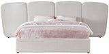 Shiloh Boucle Fabric Bed - Art Deco Elegance for Your Bedroom Retreat with Plush Upholstered Design