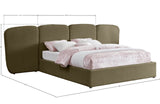 Shiloh Boucle Fabric Bed - Art Deco Elegance for Your Bedroom Retreat with Plush Upholstered Design