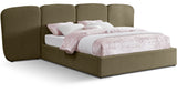 Shiloh Boucle Fabric Bed - Art Deco Elegance for Your Bedroom Retreat with Plush Upholstered Design