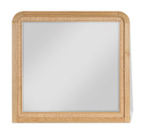 Siena Mirror - Elegant Mid-Century Design with Durable Ash Wood Frame and Striking Cane Detail
