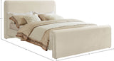Sloan Contemporary Velvet Bed with Curved Headboard, Stylish Design & Comfortable Support 59" W